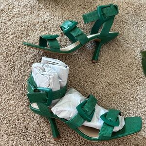 Elegant Green Strappy Women's Heels Vince Camuto Jeminste